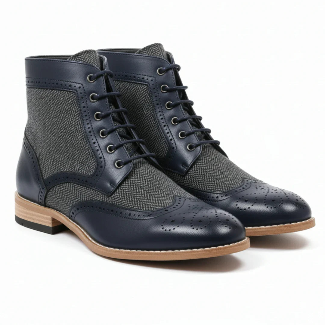 Men’s Wingtip Brogue Ankle Boots