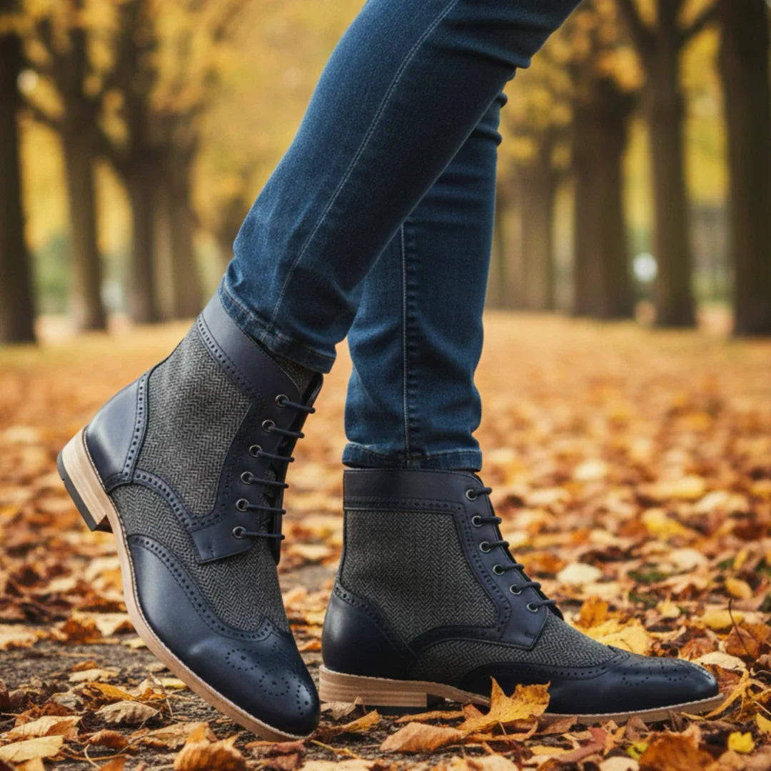 Men’s Wingtip Brogue Ankle Boots