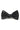 Men's Black Bow Tie Pocket Square Cuff Links Gift Set