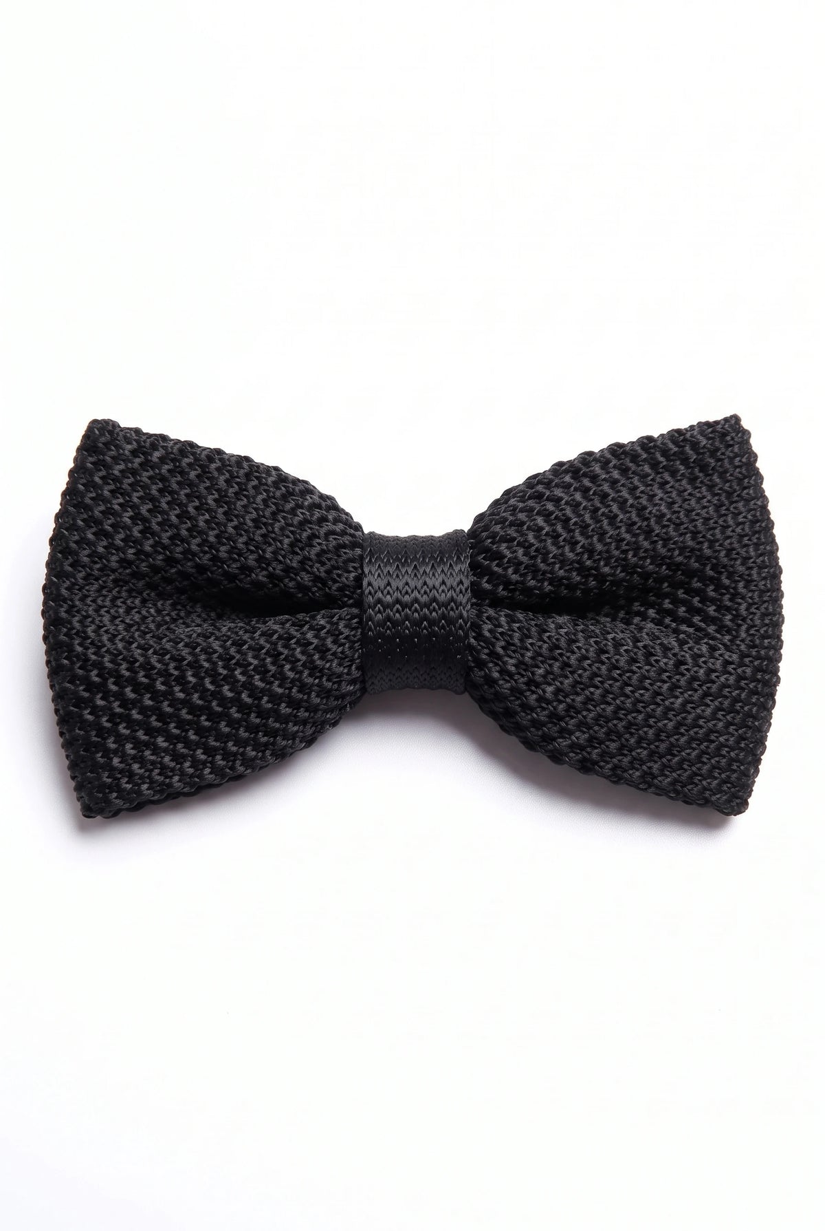 Men’s Black Knitted Bow Tie