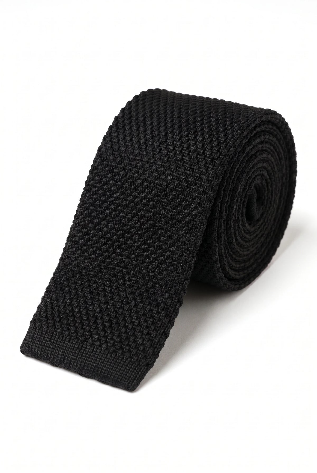 Men’s Black Knitted Tie