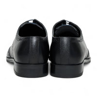Men's Black Leather Classic Formal Lace-Up Brogue Shoes