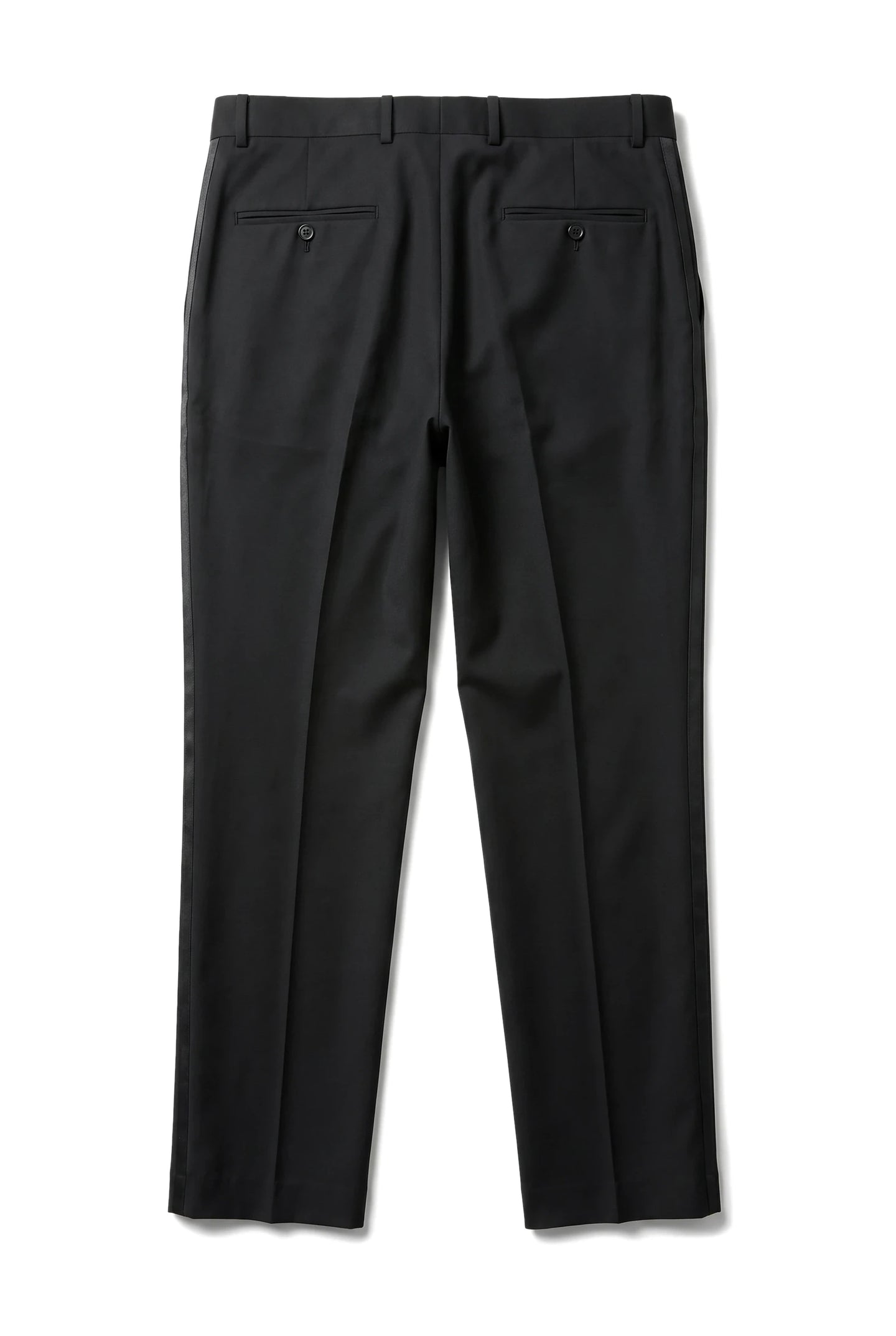 Men's Black Tuxedo Trousers Wedding Prom Stripe Satin Stripe