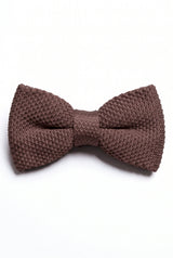 Men’s Brown Knitted Bow Tie