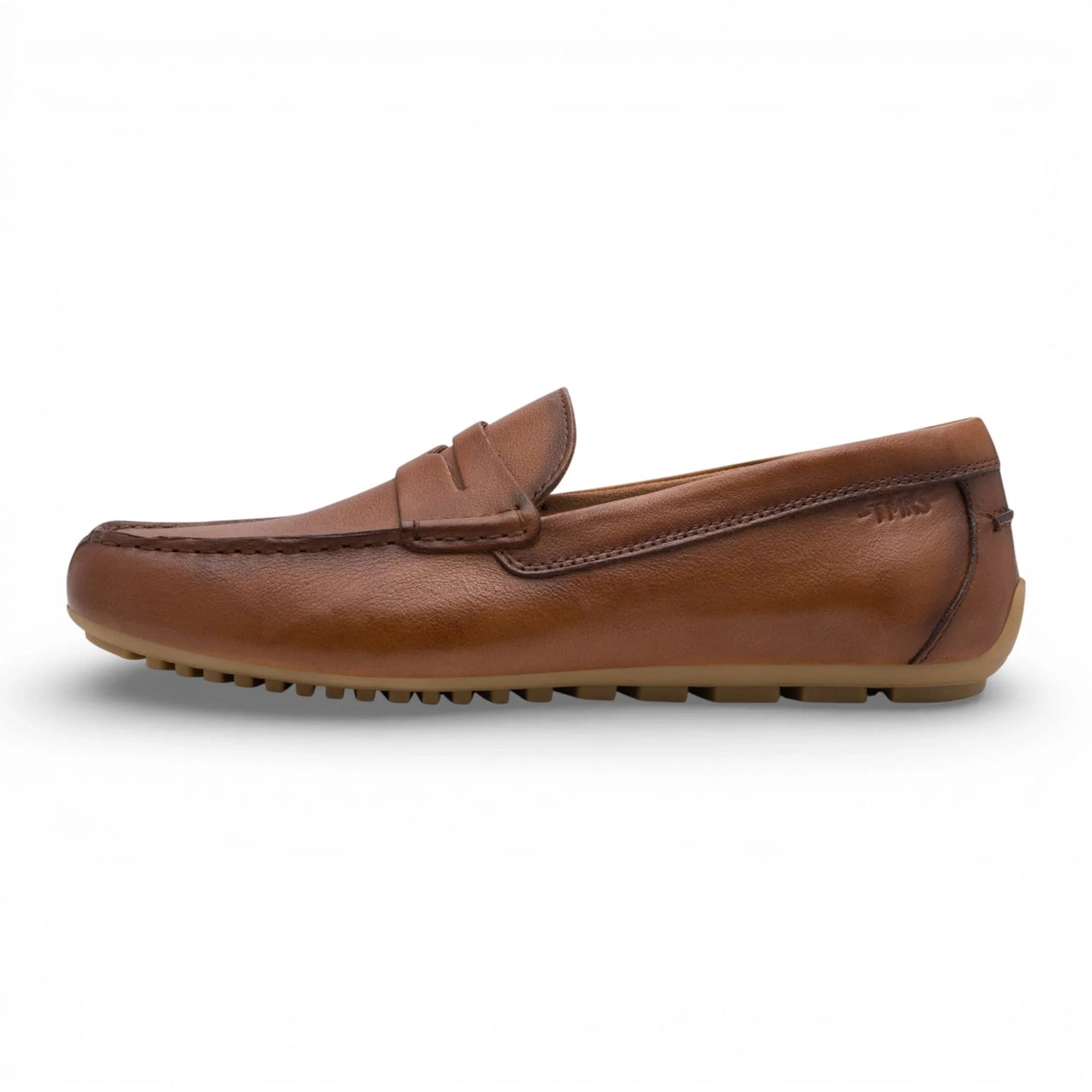 Men's Brown Leather Moccasin Loafers