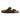 Men's Brown Leather Slip-On Footbed Slipper Sandals