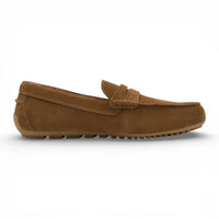 Men's Brown Suede Moccasin Loafers