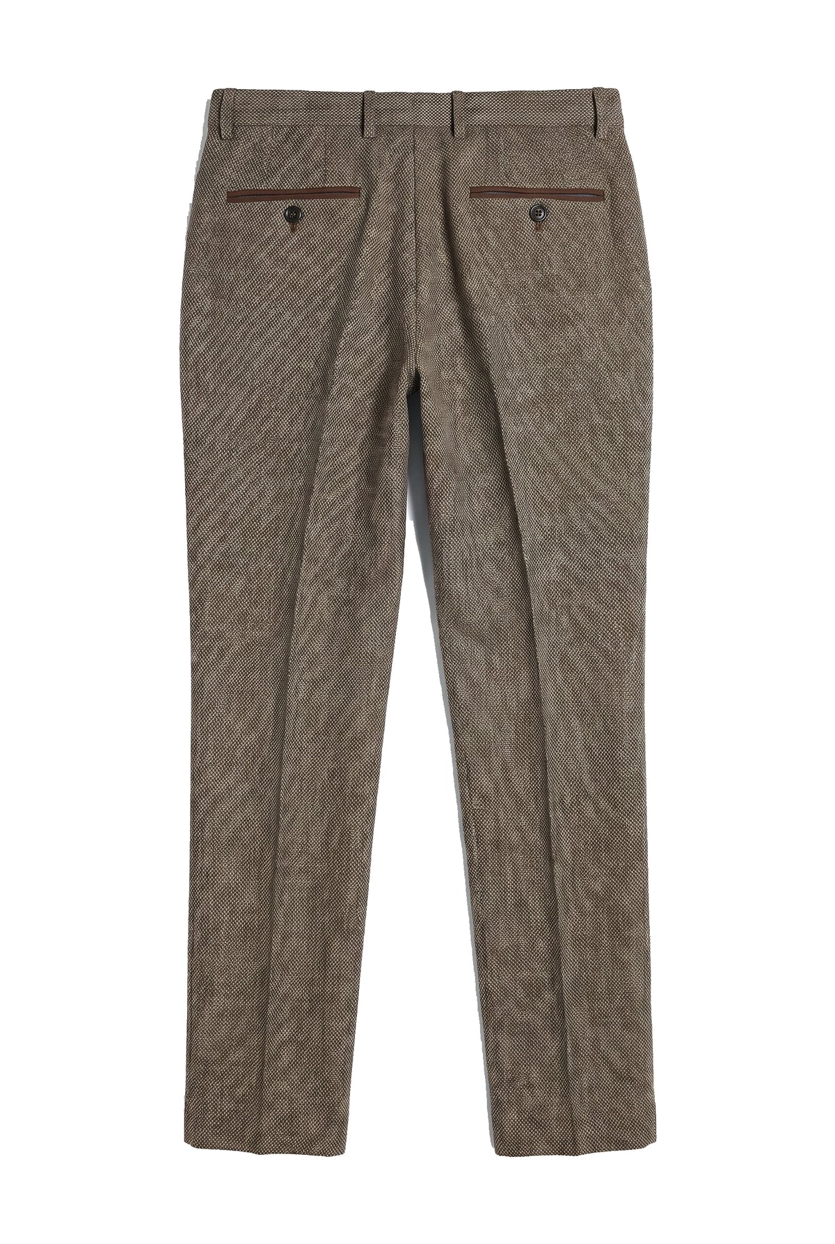 Ralph - Men's Tweed Brown Trousers