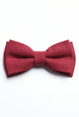 Men’s Burgundy Double Layer Bow Tie