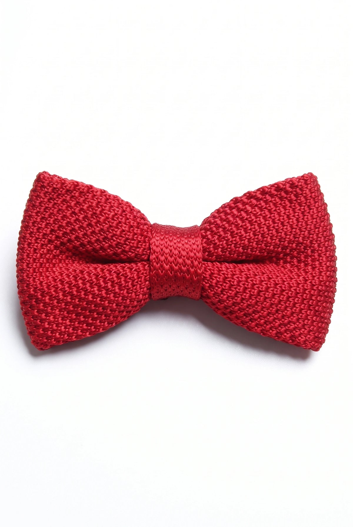 Men’s Burgundy Knitted Bow Tie