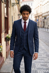Men’s Burgundy Knitted Tie