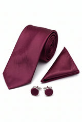 Men’s Burgundy Tie Set