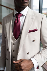 Men’s Burgundy Tie Set