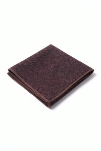Men’s Burgundy Tweed Wool Blend Pocket Square