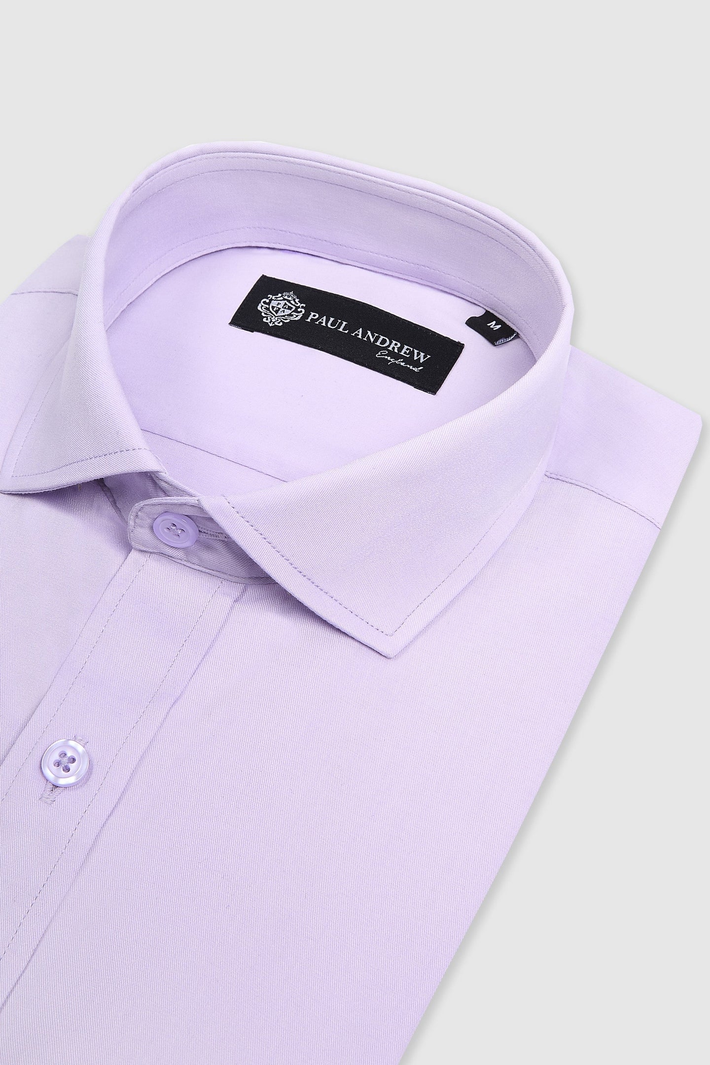 Men's Classic Double Cuff Cutaway Collar Dress Shirt - Lilac