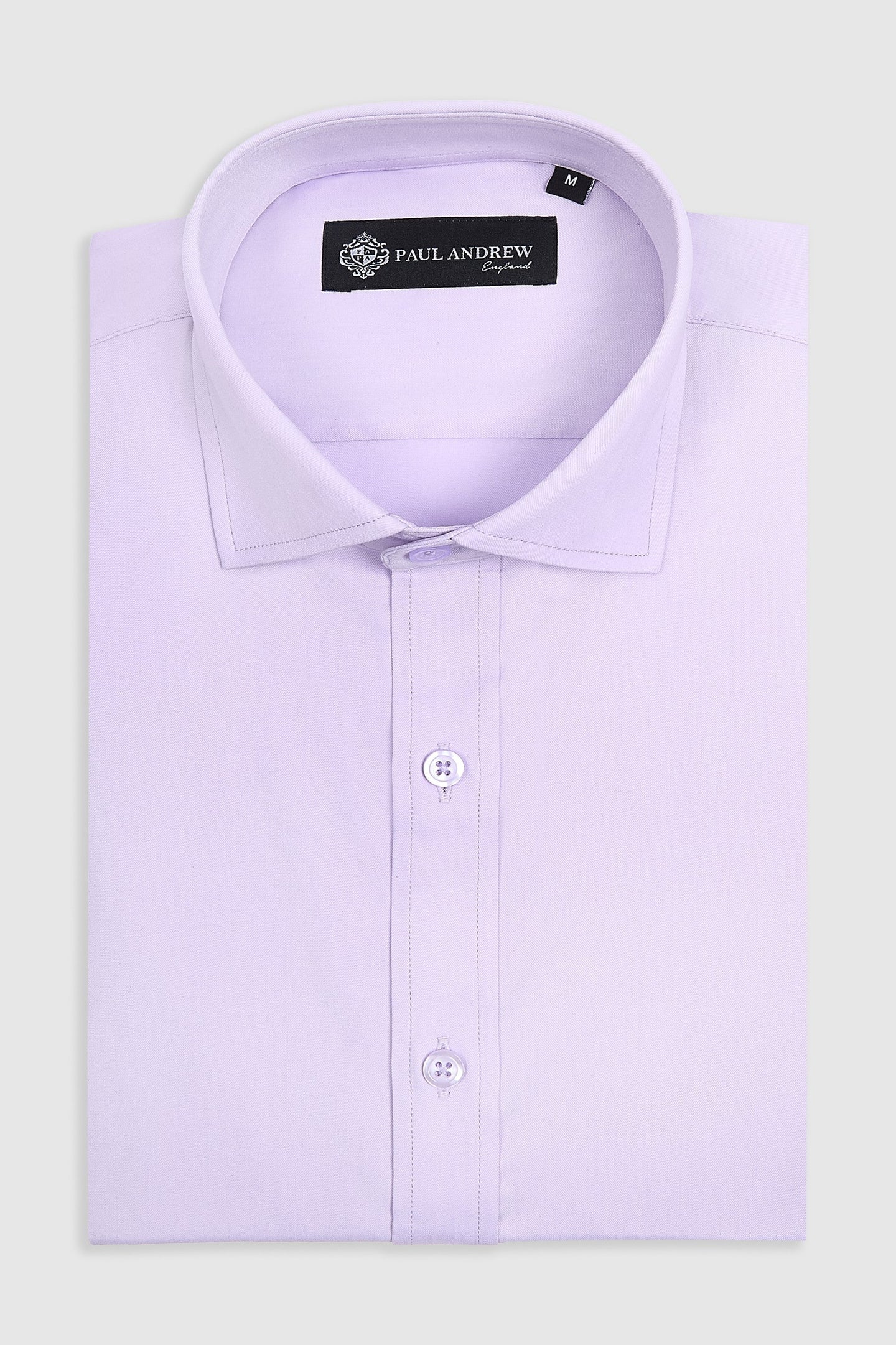 Men's Classic Double Cuff Cutaway Collar Dress Shirt - Lilac