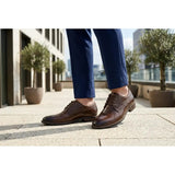 Men's Classic Plain Toe Lace-Up Derby Shoes