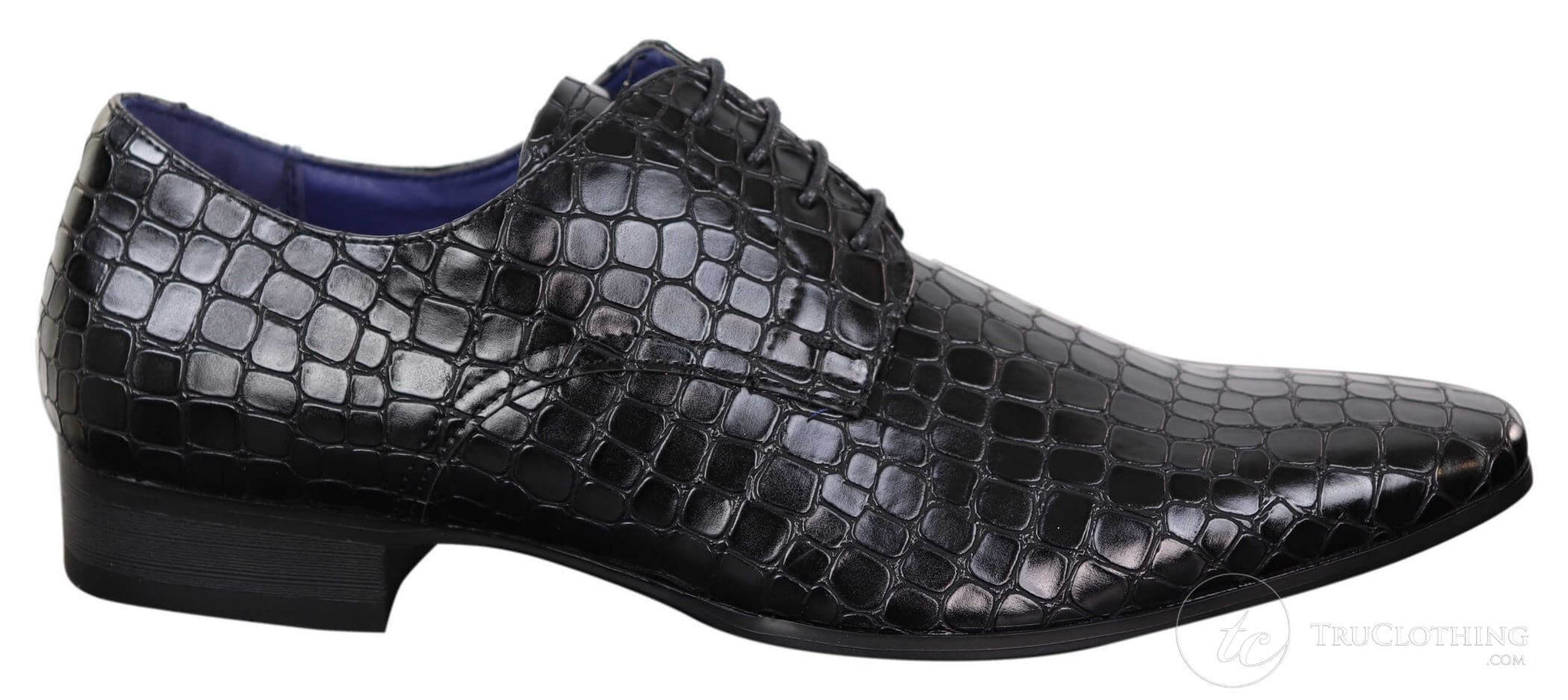 Mens Crocodile Skin Effect Shoes