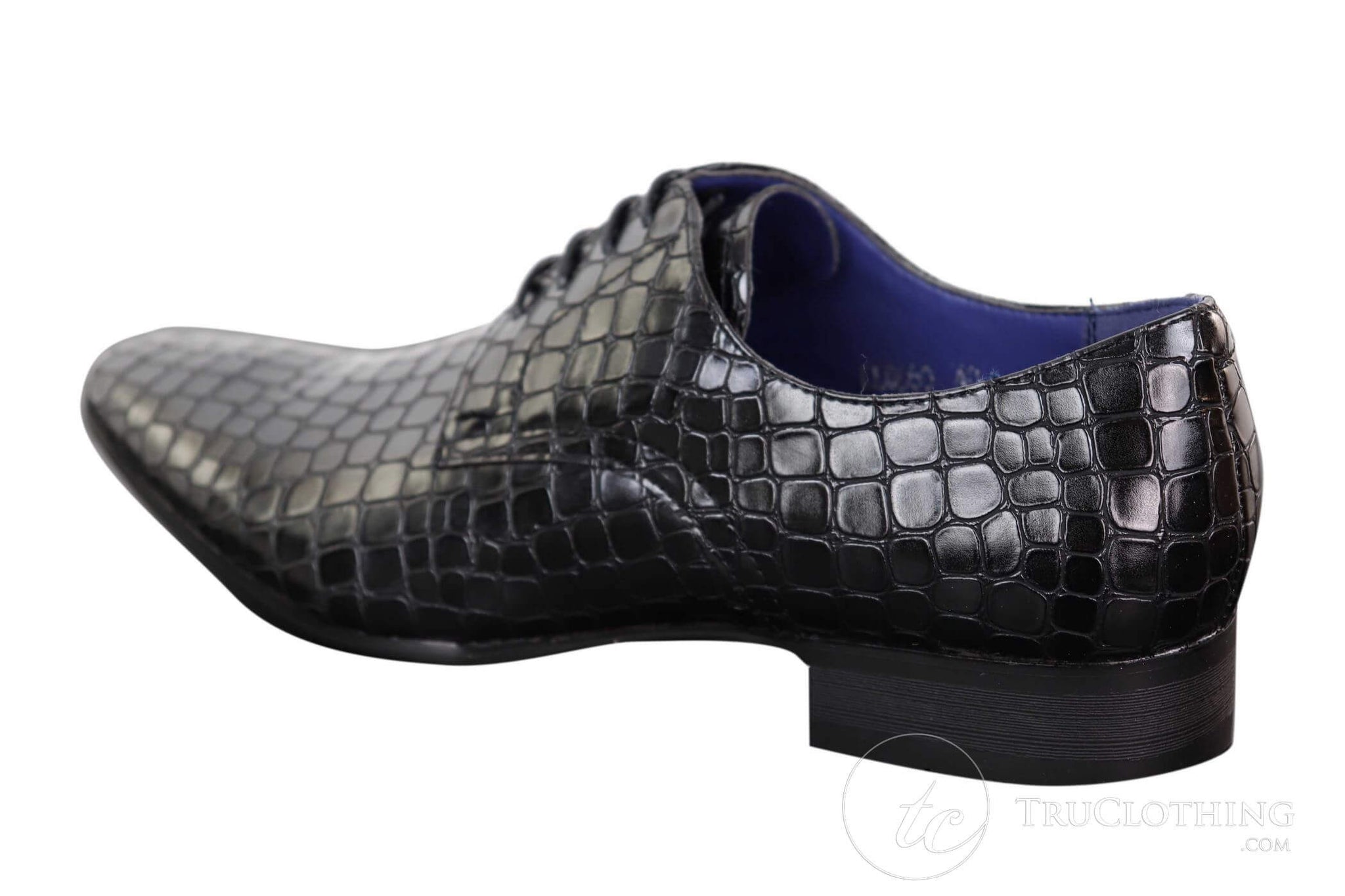 Mens Crocodile Skin Effect Shoes