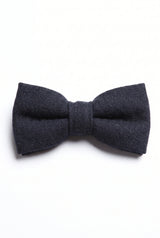 Men’s Dark Navy Wool Flannel Bow Tie