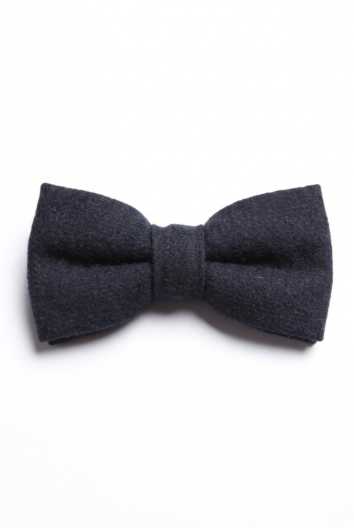 Men’s Dark Navy Wool Flannel Bow Tie