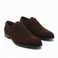 Men's Faux Suede Lace-Up Oxford Shoes