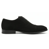 Men's Faux Suede Lace-Up Oxford Shoes