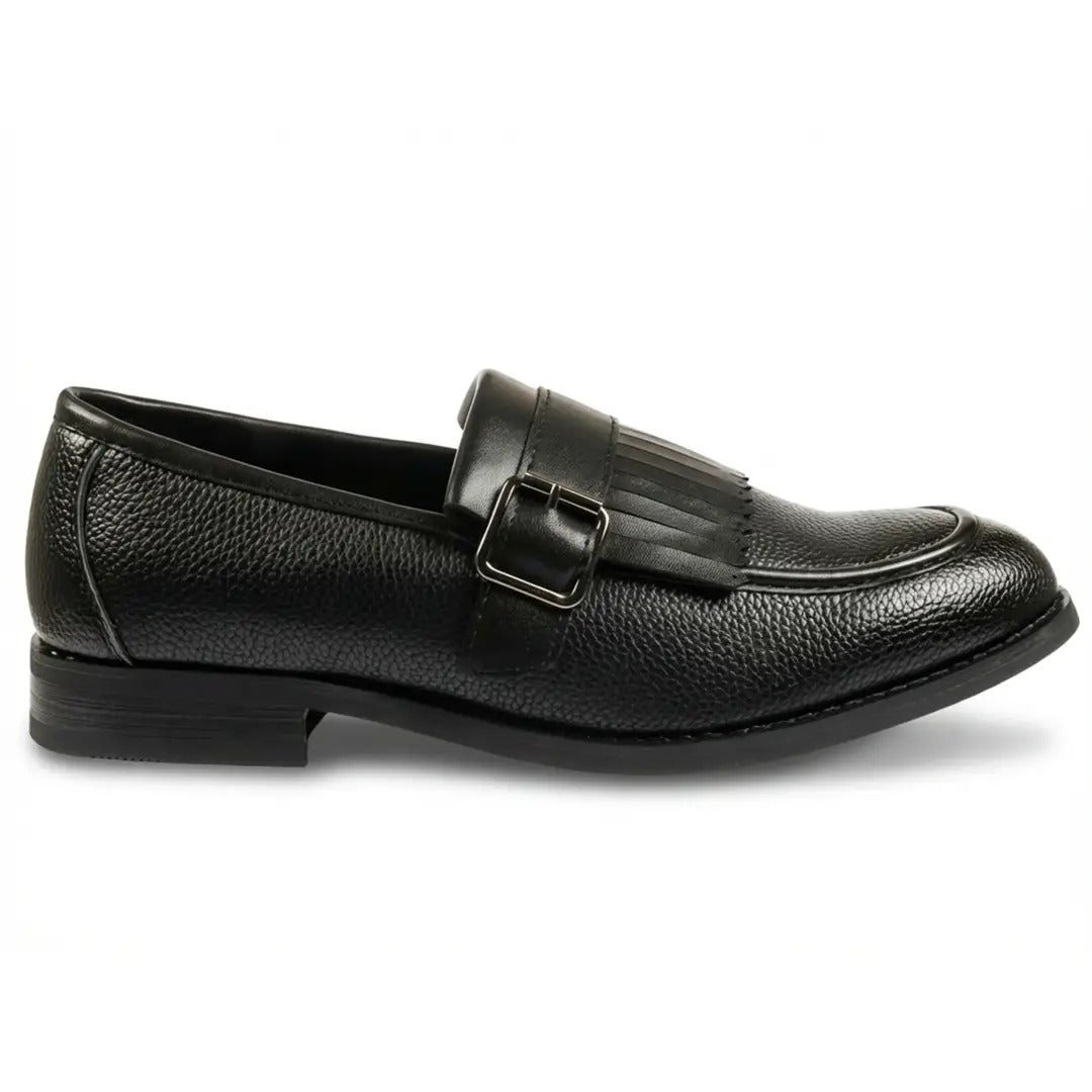 Men's Fringe Monk Strap Slip-On Loafers
