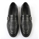 Men's Fringe Monk Strap Slip-On Loafers