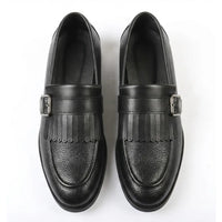 Men's Fringe Monk Strap Slip-On Loafers