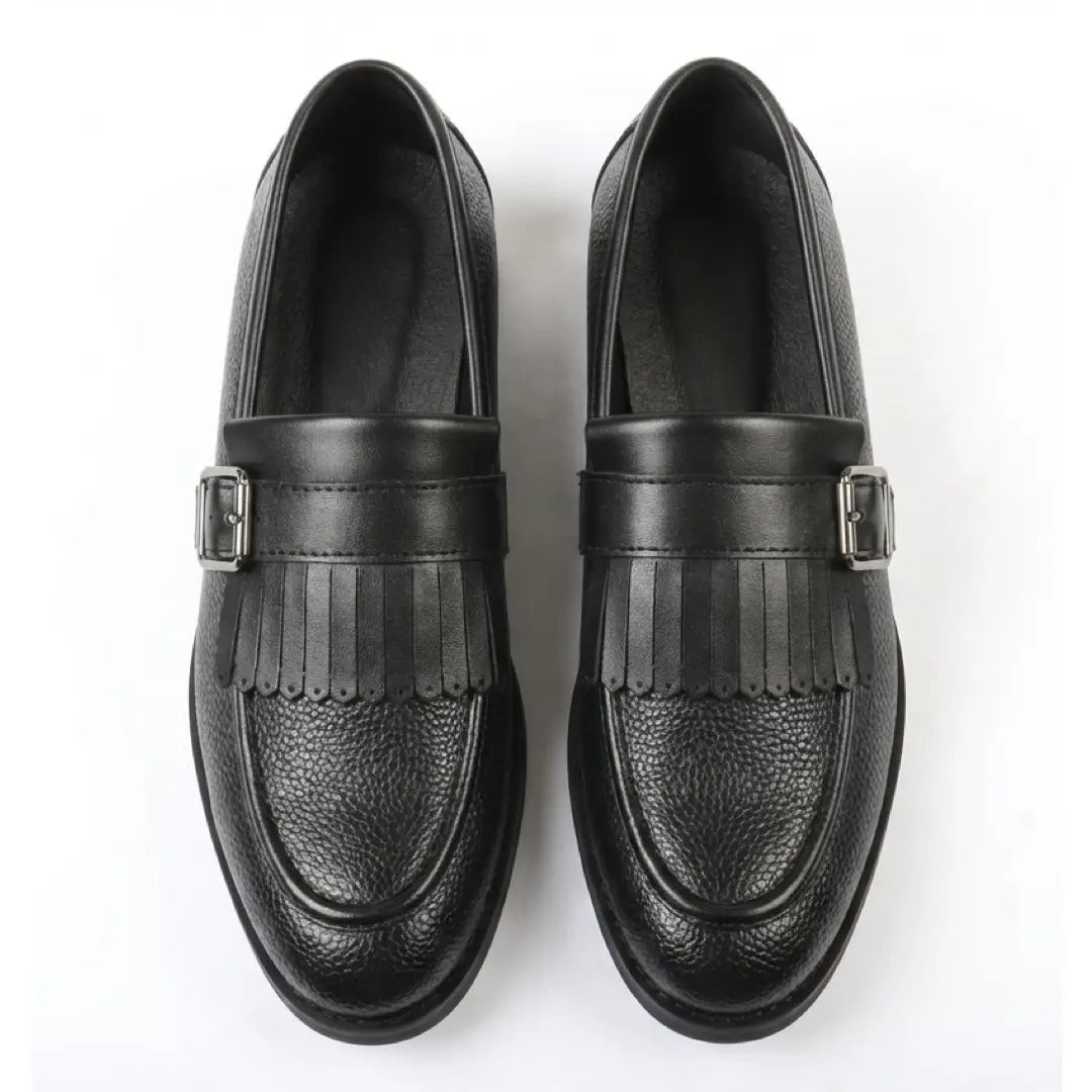 Men's Fringe Monk Strap Slip-On Loafers