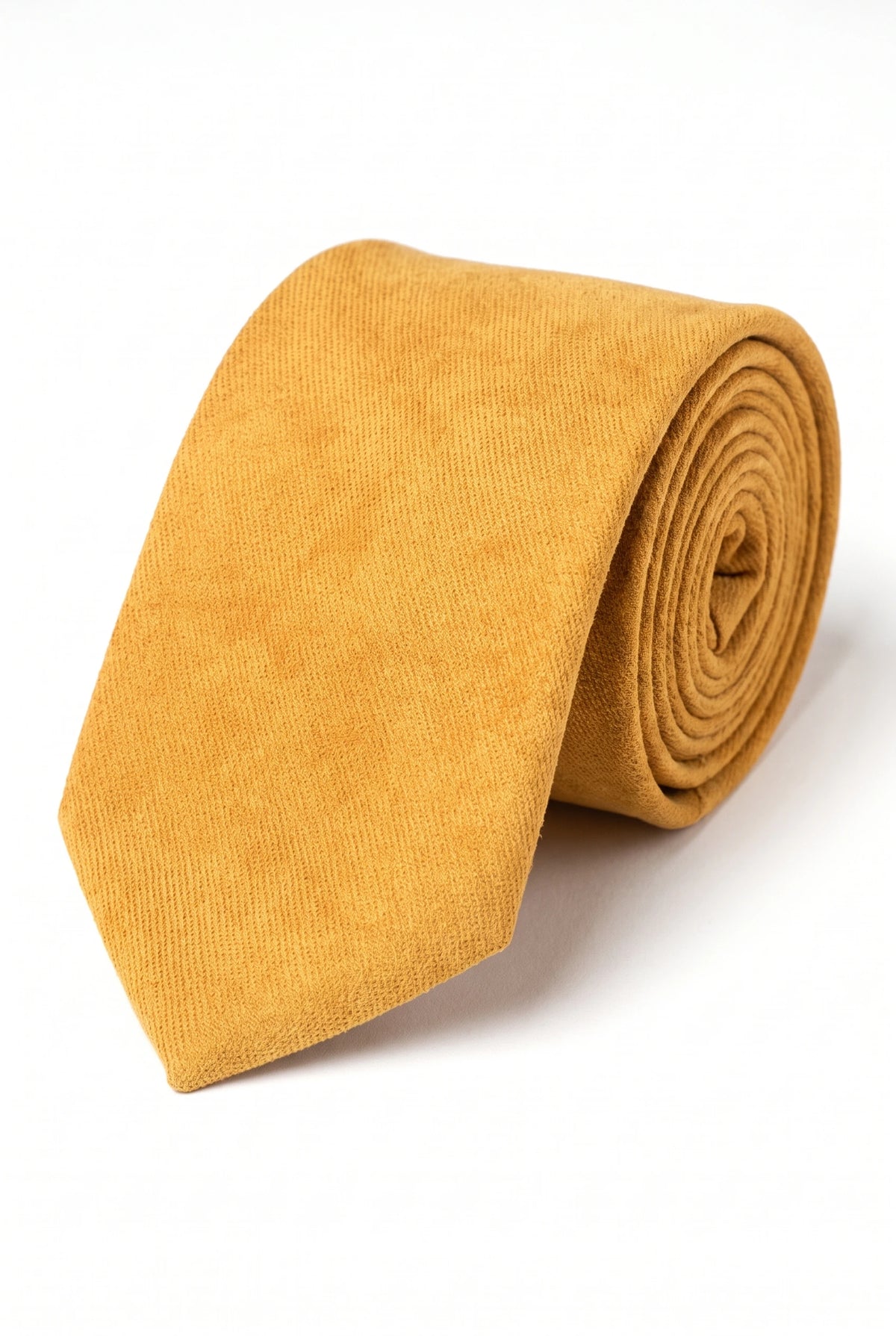 Men’s Gold Suede-Finish Tie
