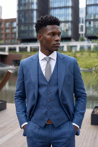 Men’s Grey Knitted Solid Colour Tie
