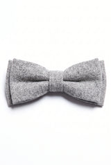 Men’s Grey Tweed Bow Tie