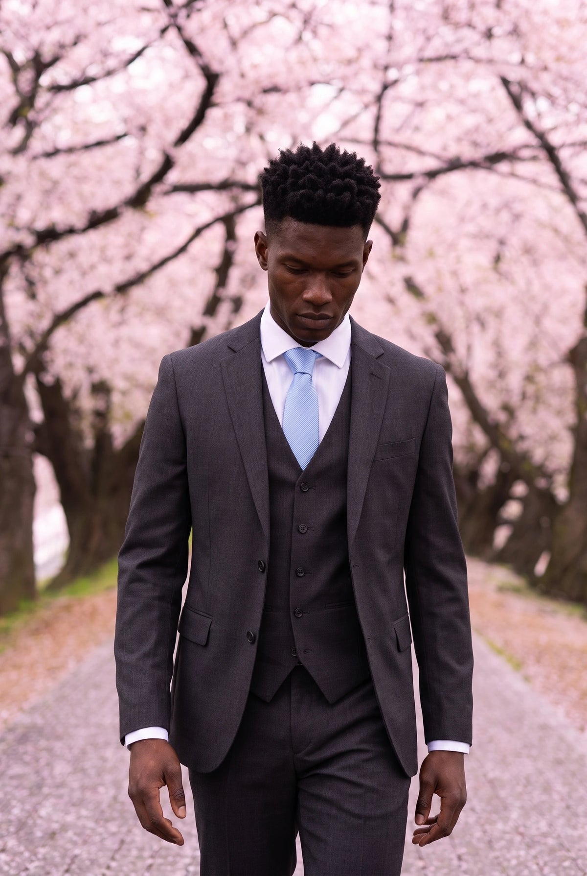 Men’s Light Blue Slim Tie