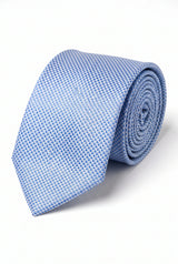 Men’s Light Blue Textured Woven Tie