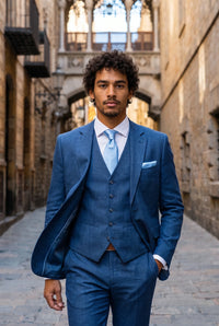 Men’s Light Blue Tie Set