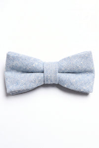 Men’s Light Blue Tweed Bow Tie
