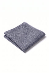 Men’s Light Blue Tweed Wool Blend Pocket Square