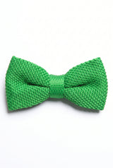 Men’s Light Green Knitted Bow Tie