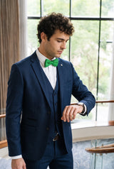 Men’s Light Green Knitted Bow Tie