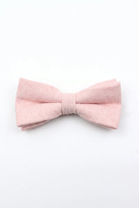 Men’s Light Pink Tweed Wool Blend Bow Tie