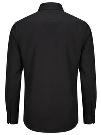 Men's Long Sleeve Button-Down Dress Shirt - Black