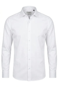 Men's Long Sleeve Button-Down Dress Shirt - White