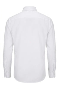Men's Long Sleeve Button-Down Dress Shirt - White