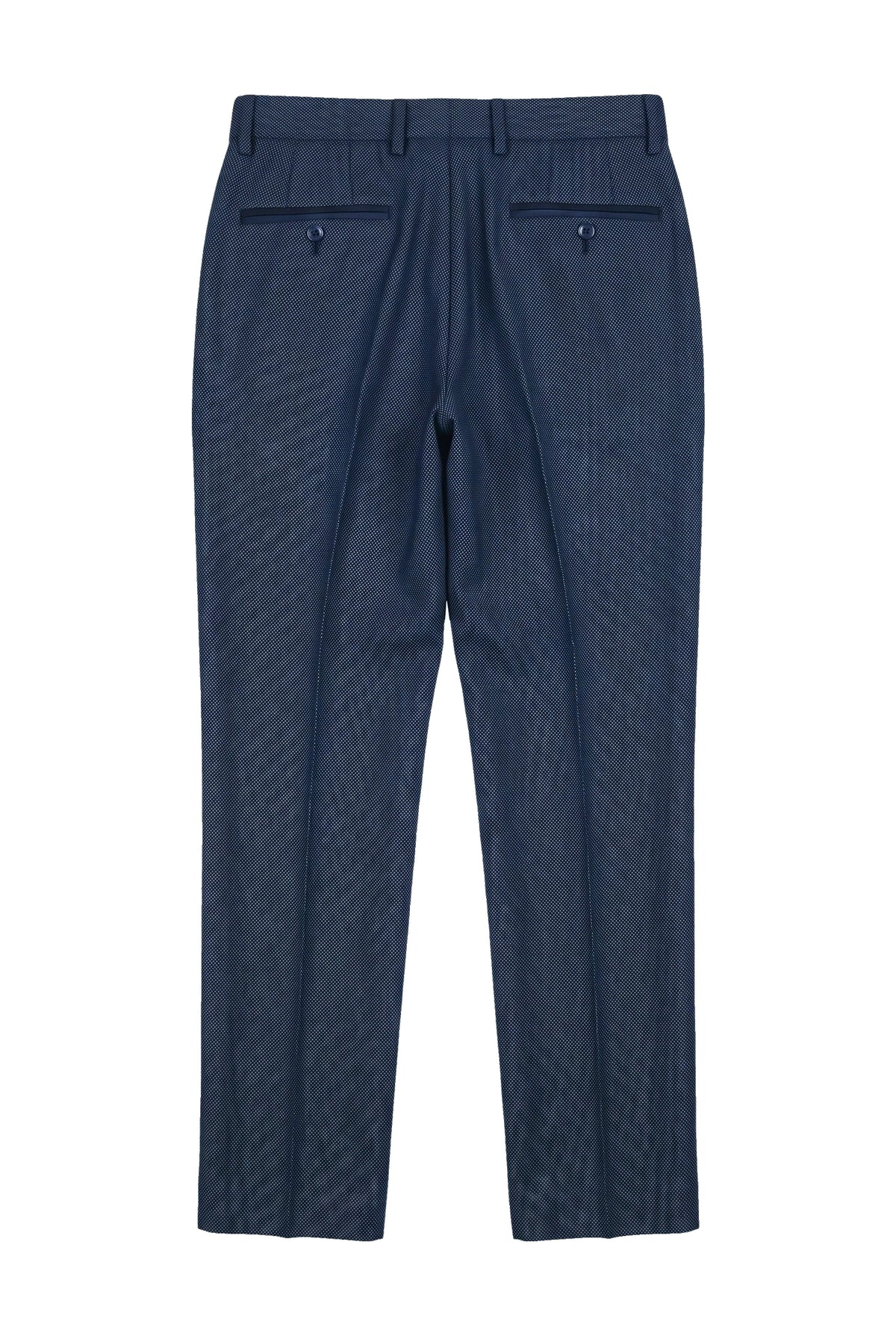 Arthur - Men's Birdseye Navy Trousers