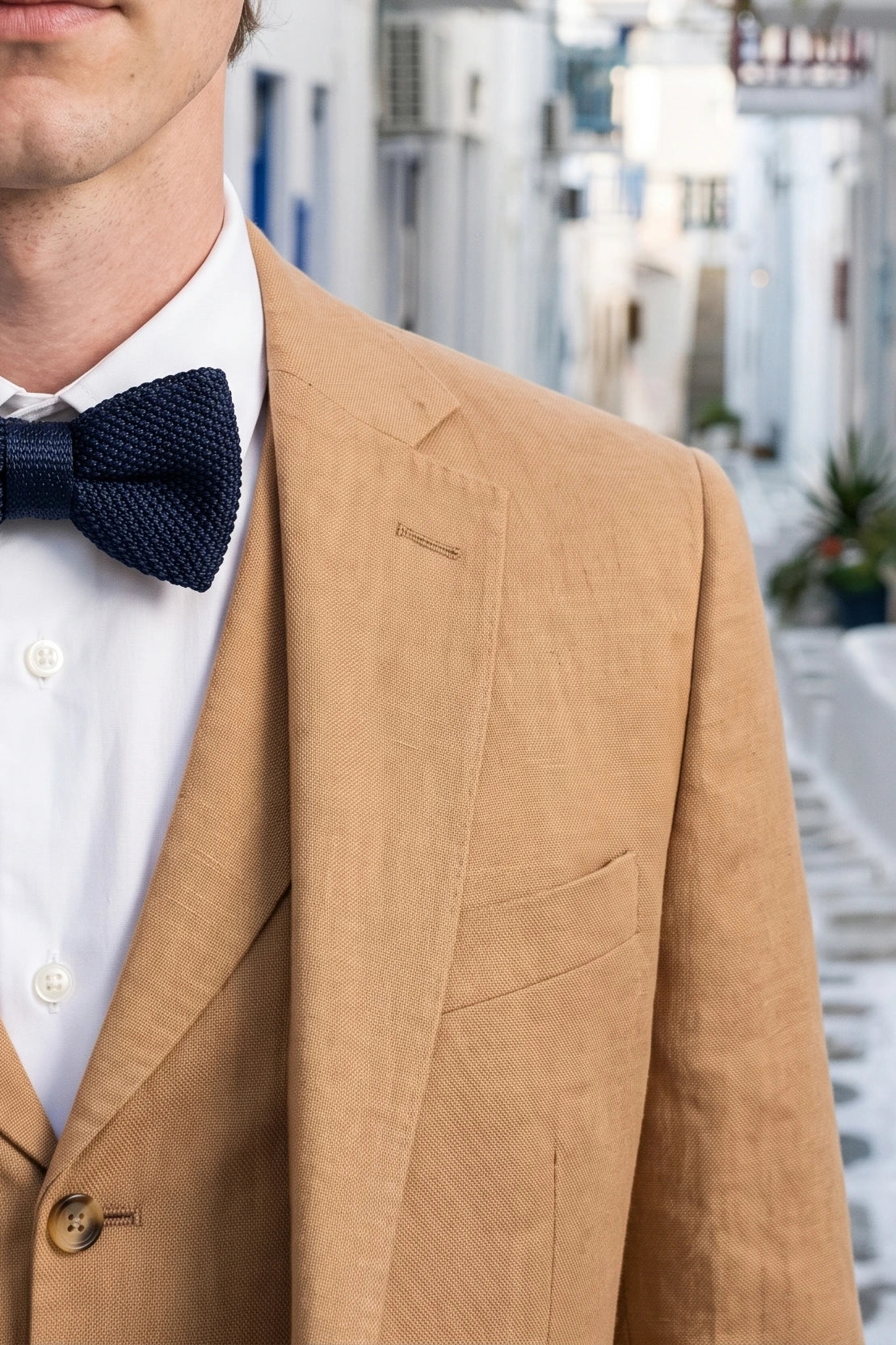 Men’s Navy Knitted Bow Tie