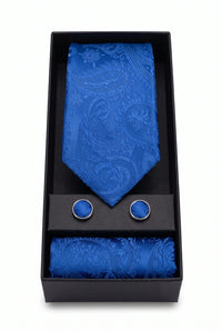 Men’s Navy Paisley Tie Gift Set