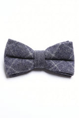 Men’s Navy Tweed Bow Tie
