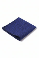 Men’s Navy Tweed Wool Blend Pocket Square